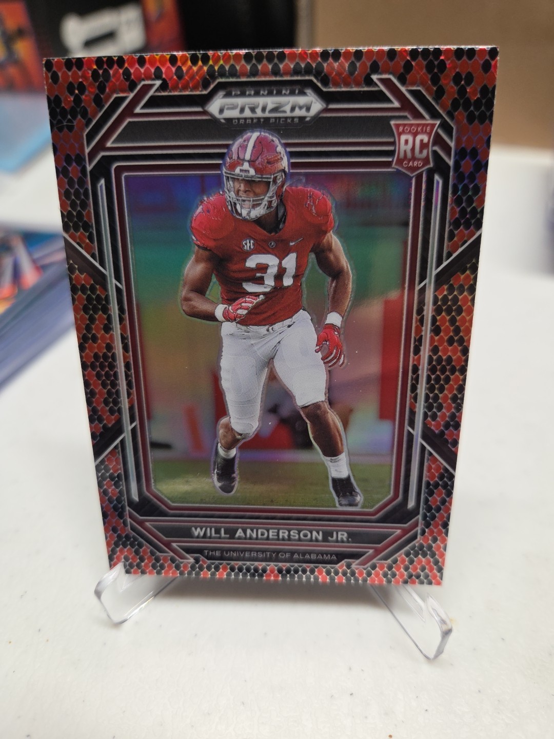 2023 Panini Prizm Draft Picks - Will Anderson #162 Snake Skin Prizm (RC)