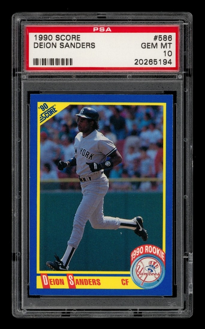 1990 Score: #586 Deion Sanders PSA 10 GEM MINT