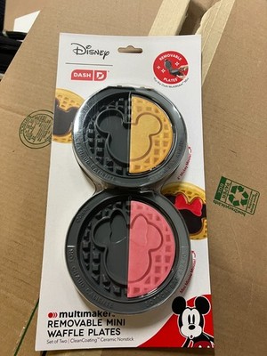 Disney Dash Multimaker Mini Removable Waffle Plates Mickey And Minnie Mouse
