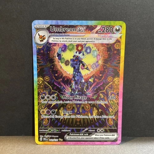 Umbreon ex 161/131 SIR Pokemon Prismatic Evolutions (POTENTIAL PSA 10)