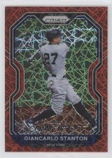 2021 Panini Prizm Tier II Red Velocity Prizm Giancarlo Stanton #180 0ms2