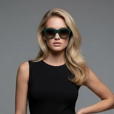 Authentic Celine CL41095/S Dark Green Sunglasses Made In Italy