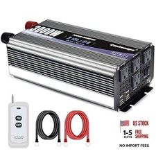 3000W Power Inverter 12V to 110V/120V DC to AC with LCD Display  3000W-12V