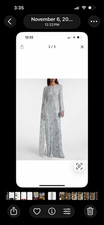 women gown size 8 but fits a size 6