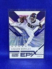 2019 Panini Score Epix Moment #EM-8 Saquon Barkley New York Giants