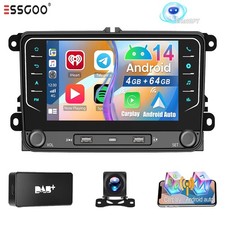 DAB+ per VW GOLF 5 6 Caddy Tiguan EOS autoradio Carplay 4+64G Android14 navigatore GPS