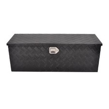 44” Aluminum Pickup Truck Bed Tool Trailer Storage Box + Lock MT018020