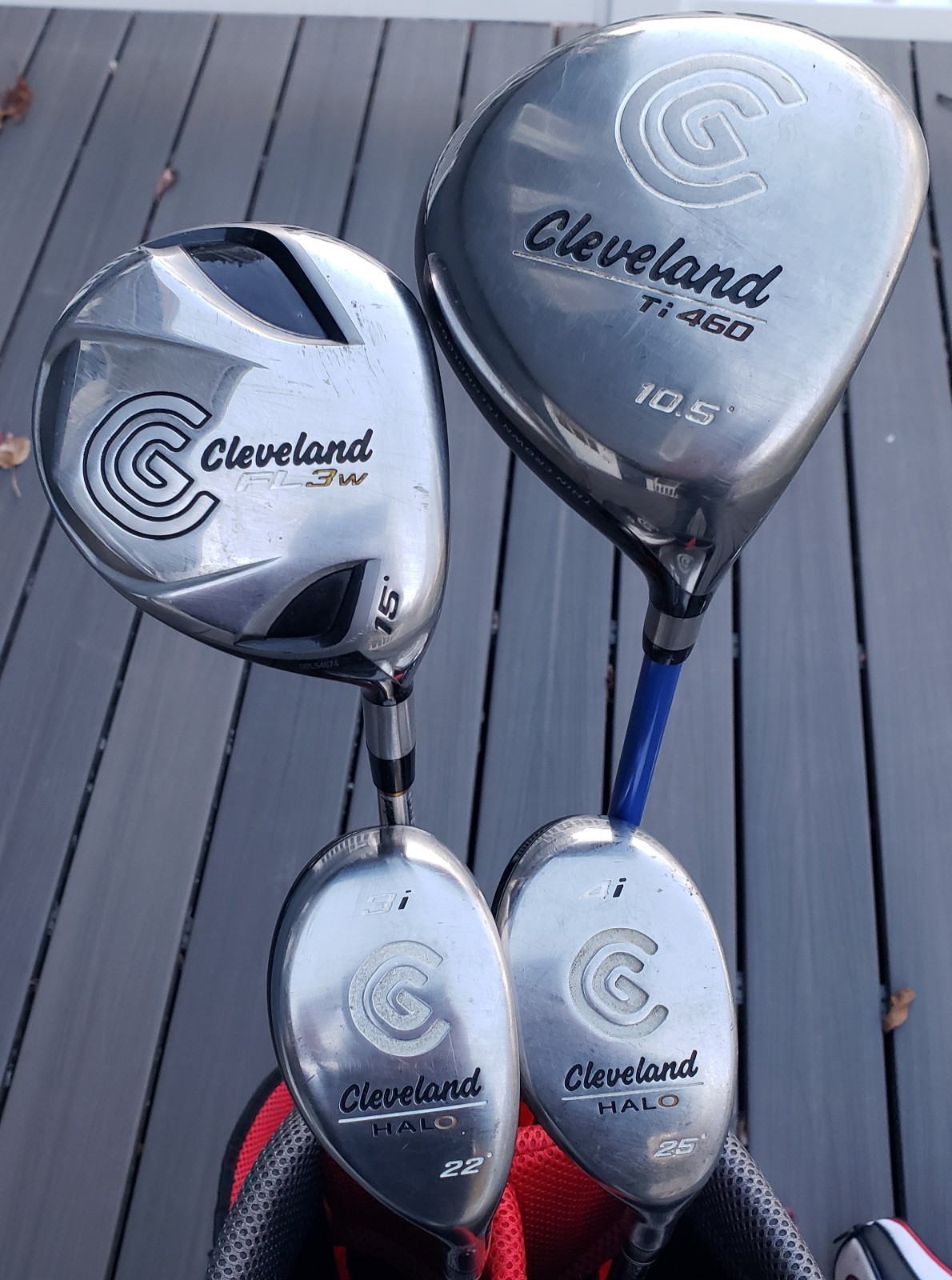 Mens RH Cleveland Hogan Golf 12 Club Set w/TourTrek Stand Bag Complete 