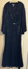 Ursula Mother of the Bride/Groom Dress 18 Dark Navy Blue w/ Jacket
