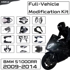 100% Real Carbon Fiber Fairing Kit For 2009-2014 BMW S1000RR Tank Cover/Winglets