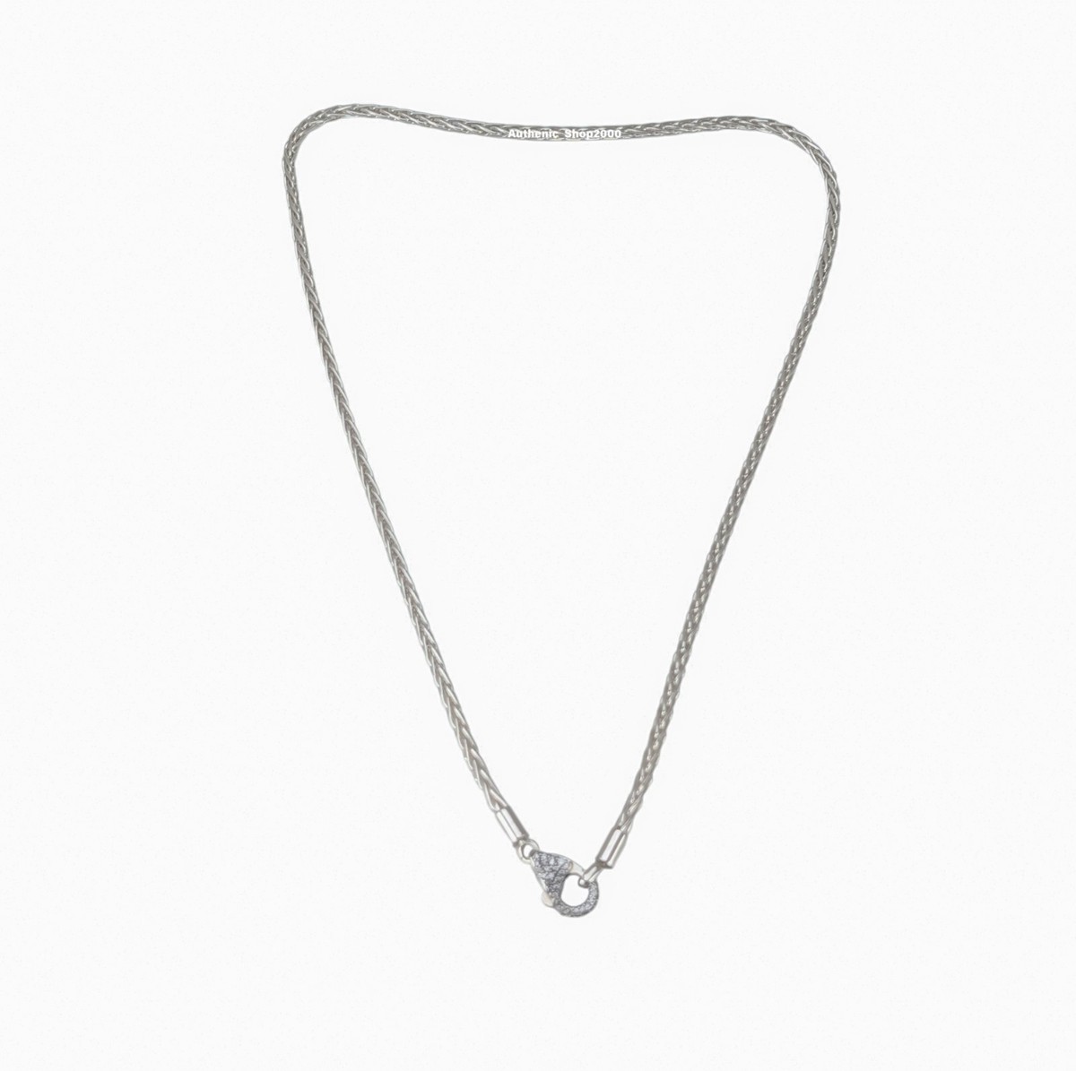 NEW 100% Authentic PANDORA 925 Ale Pave Clasp Foxtail Chain