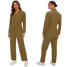Womens Wear Resistant Coverall Work Overalls Mechanic Jumpsuit Uniform Workwear