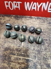 Antique Brass Horse Sleigh Bells 1-1/4" Diameter Loose Lot Of 10