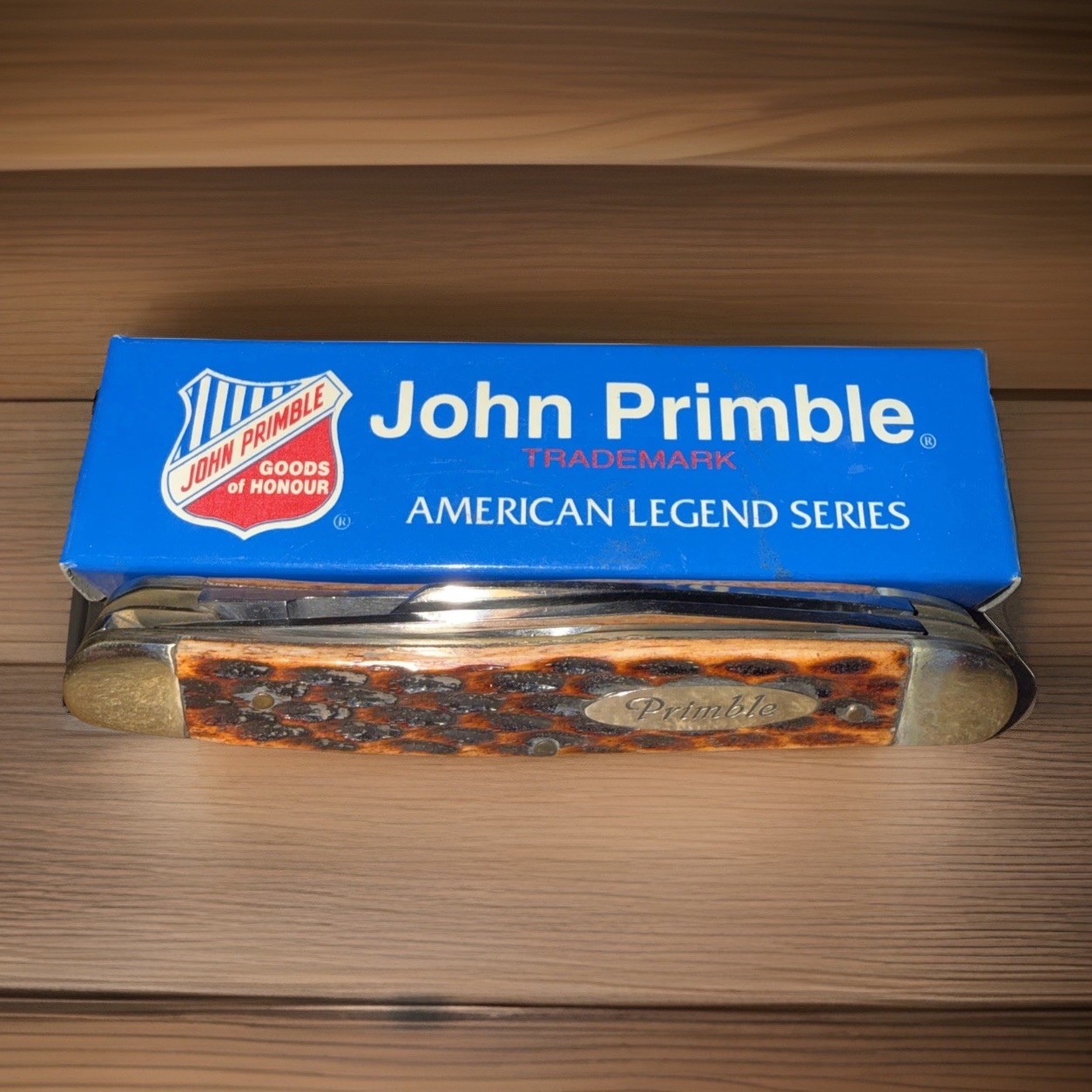 John Primble JP30 0074B American Legend Series 4" Stockman Pocket Knife - NIB