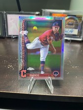 2025 Topps Chrome Refractor Tanner Bibee #236 Guardians