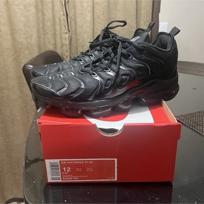 Nike Air VaporMax Plus Black Men's Sneakers 924453-001 Athletic Shoes