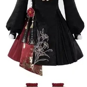 Chinese Style Lolita Dress with Leg Warmers XL