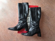 Kalb-Echtleder Betty Barclay Jessy Pretty Schwarz Damen Stiefel Gr.7/40,5 bei DD