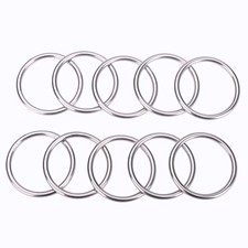 10 Pcs Metal O Rings 2 Inch Heavy Duty 304 Stainless Steel Welded O Ring Multi-P