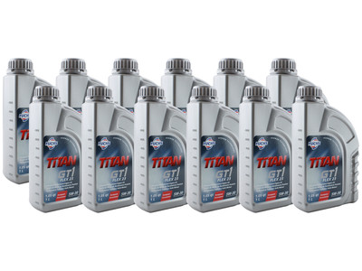 Fuchs 12 Liters Titan GT1 Flex 23 5W-30 Engine Oil 12 x 1L