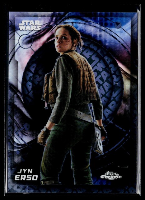 2020 Topps Chrome Star Wars #74 Jyn Erso Logo Refractor /77