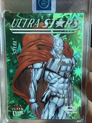2025 Fleer Ultra Superman Ultra Stars Green US-10 Steel John Henry Irons