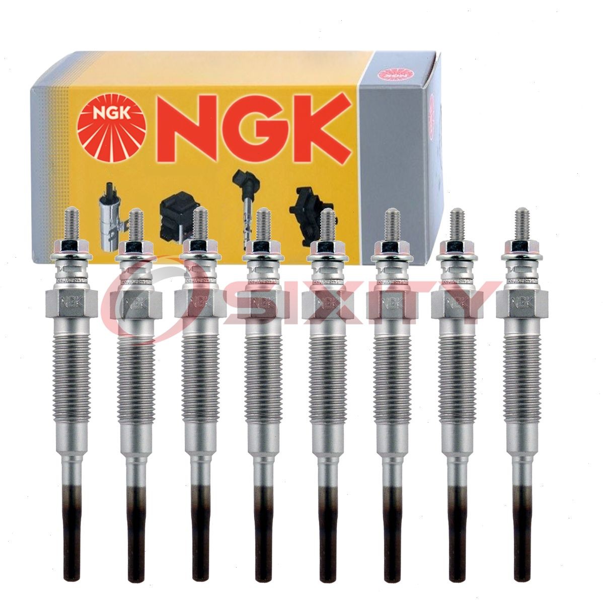 8 pc NGK 2187 Y-118R Glow Diesel Glow Plugs for DG-215 CH132 80019 250202054 jc