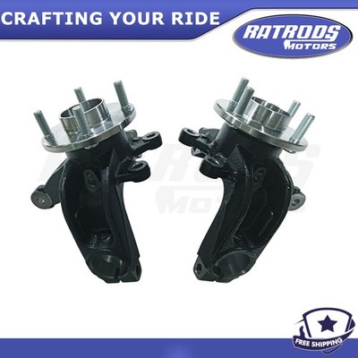 2PCS Front LH & RH Steering Knuckle & Wheel Hub Bearing Assembly for Ford Focus