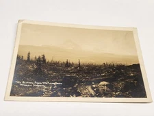 RPPC The Sisters from Lava Beds McKenzie Highway Oregon Real Photo Postcard