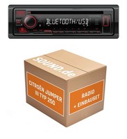 Autoradio Einbaupaket Kenwood KDC-BT460U Passend FüR CitroëN Jumper III 250 LFB