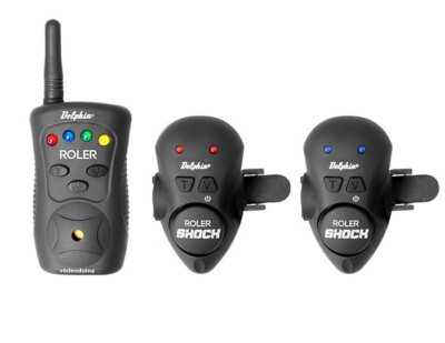 Zander- Hecht Led Funkbissanzeiger 2+1 Set  Delphin ROLER SHOCK  Black Edition