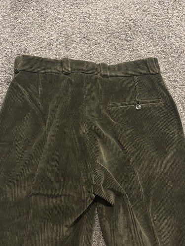 Vintage Hebden Corduroy Trousers Men's 30x27 Green Cotton - Picture 8 of 8