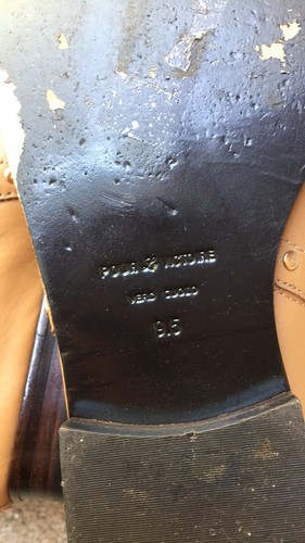 Pour La Victoire Sigrid Tan Leather Studded Ankle Boots Booties Size 9.5 $395 - Picture 5 of 6