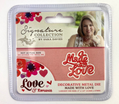 Sara Davies - Love & Romance - MADE WITH LOVE - Metal Die