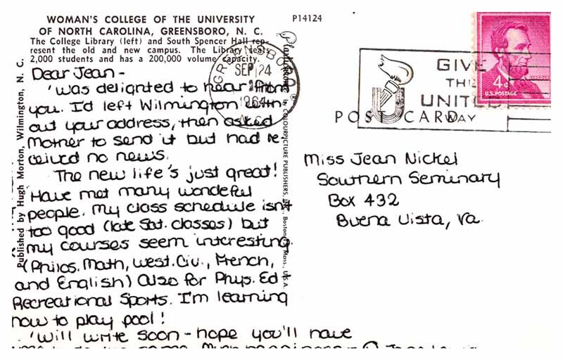 Postcard SCHOOL SCENE Greensboro North Carolina NC 10/19 AQ5408 eBay