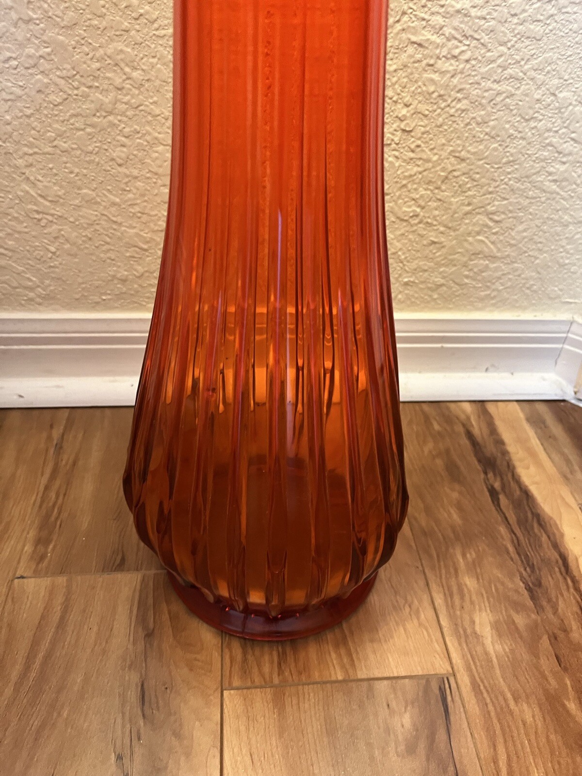Vintage LE Smith Red 31” Swung Floor Vase “Broken Column” eBay