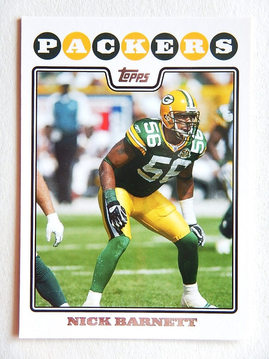 Nick Barrett #229 Topps 2008 Football Card (Green Bay Packers) LN