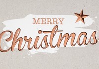 Weihnachten GlüCkwunschkarte Mit Umschlag Querformat Merry Christmas Kupfer