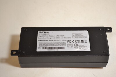TRENDnet Gigabit PoE+ Injector, H/W v2.3R, Black, TPE-115GI