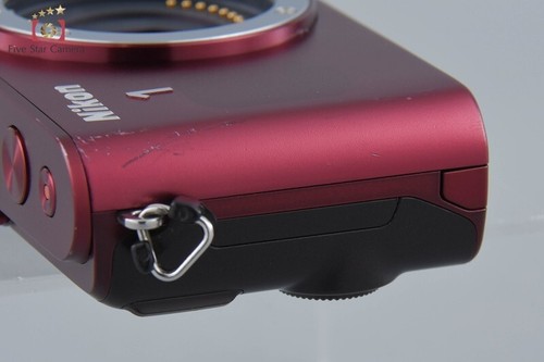 "Shutter count 28" Nikon 1 J3 Red 14.2 MP Mirrorless Digital Camera Body - Picture 6 of 12