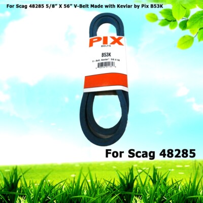 For Scag 48285 5/8  X 56  V-Belt Made with Kevlar by Pix B53K