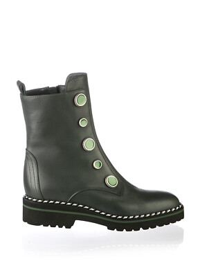 Authentic Marino Fabiani Italian Designer Bootie New Collection Green