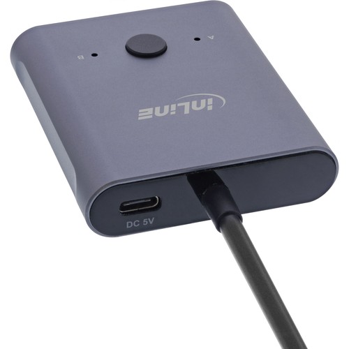 InLine® USB-C Switch, bidirektionaler Umschalter, 10Gb/s, 100W - Bild 2 von 4