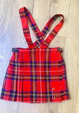 Little Girls Vintage Tartan Kilt/Skirt The Edinburgh Woollen Mill Md In Scotland