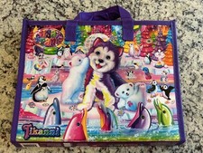 Lisa Frank Tri-Fold Tikanni Portfolio Binder Art Case With Handles Very Clean