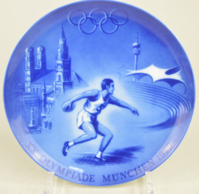 DEUTSCHER OLYMIA TELLER 1972 - LIMITIERT - SCHARFFEUER KOBALT