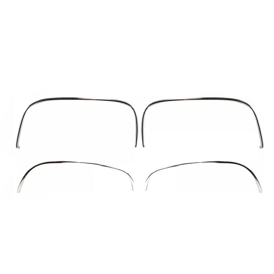 Front&Rear Fender Chrome Trim Moldings LH&RH For 1988-2000 Chevy &GMC C/K Series Foto 2 de 4