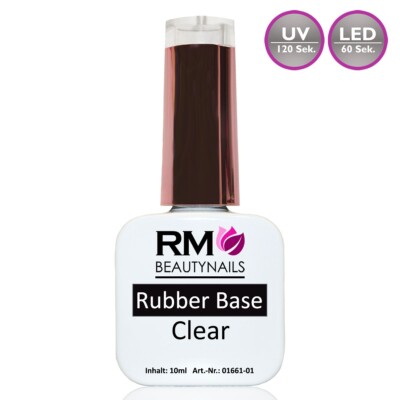 10ml Rubber Base Clear UV Gel Lack Polish Soak Off Nagelgel