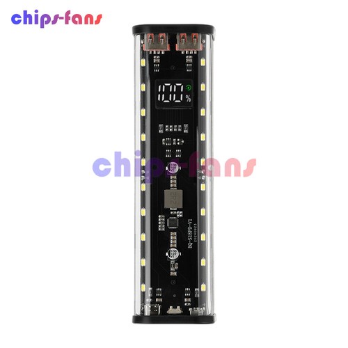 Transparent 8x18650 Battery Box DIY Kit Fast Charging Mobile Power Bank Case - 第 21/26 張圖片