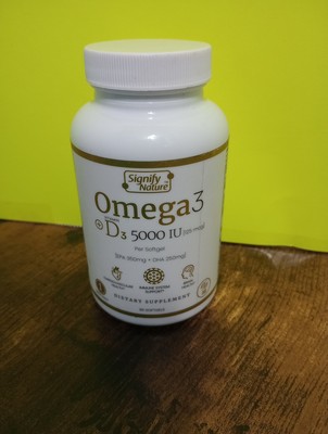 Vitamina D3 5000 IU 125 Mcg Per Softgel Epa 350 Mg + DHA 250 Mg 90 Soft gels 